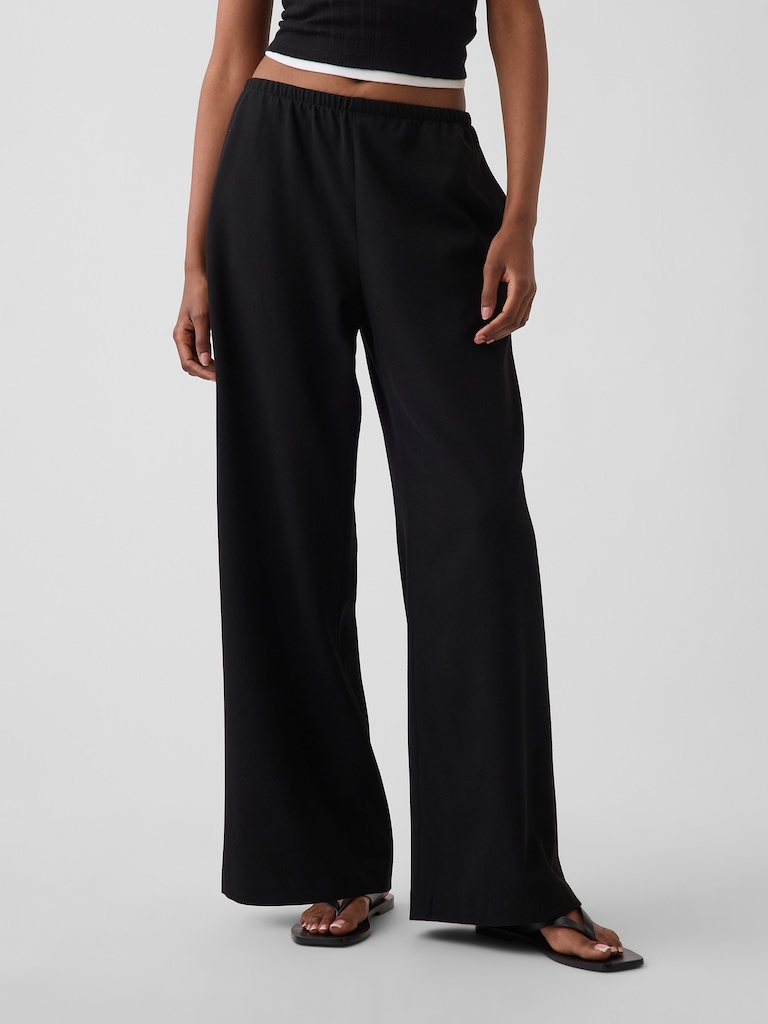 Easy Wide-Leg Pants