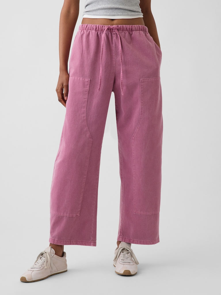 Easy Double-Knee Barrel Pants