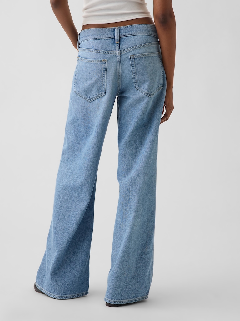 Low Rise UltraSoft Stride Wide-Leg Jeans