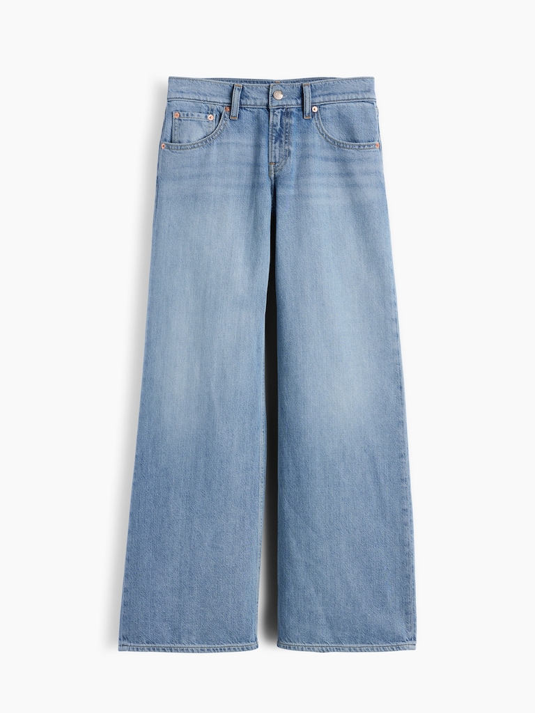 Low Rise UltraSoft Stride Wide-Leg Jeans