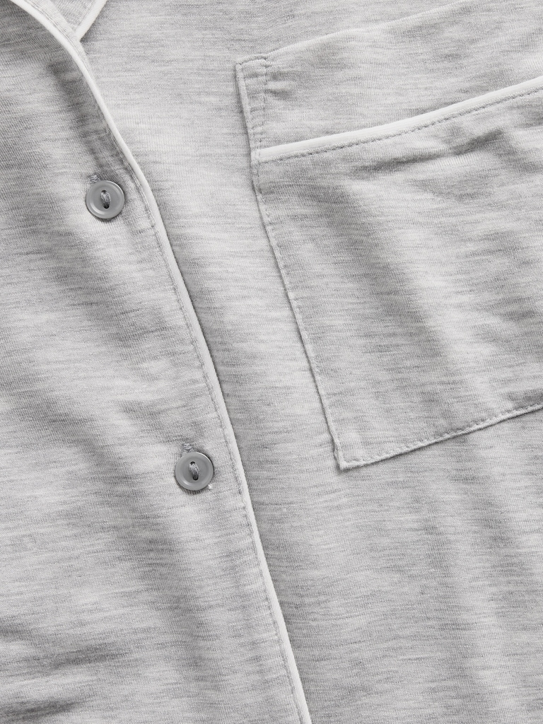 SoftMade Modal Crop PJ Top