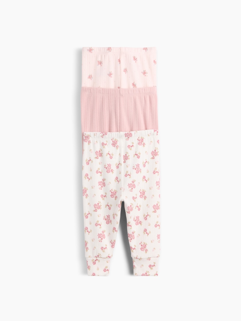 Baby Softspun Pointelle Pull-On Pants (3-Pack)