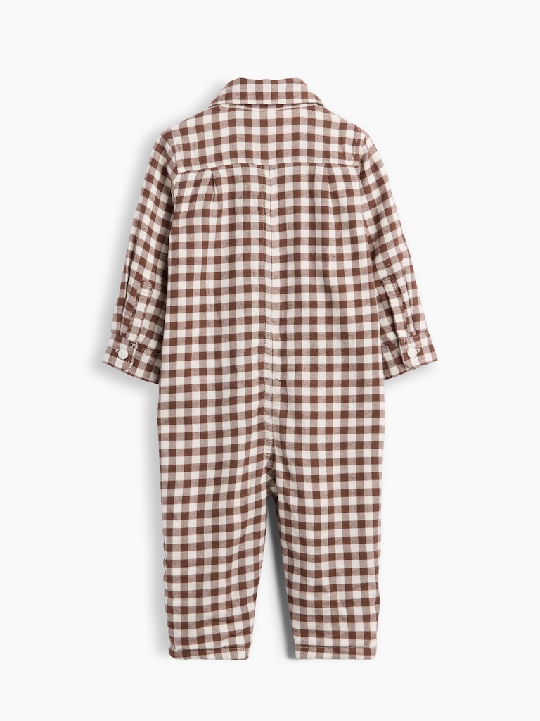 Baby Gingham Flannel One-Piece