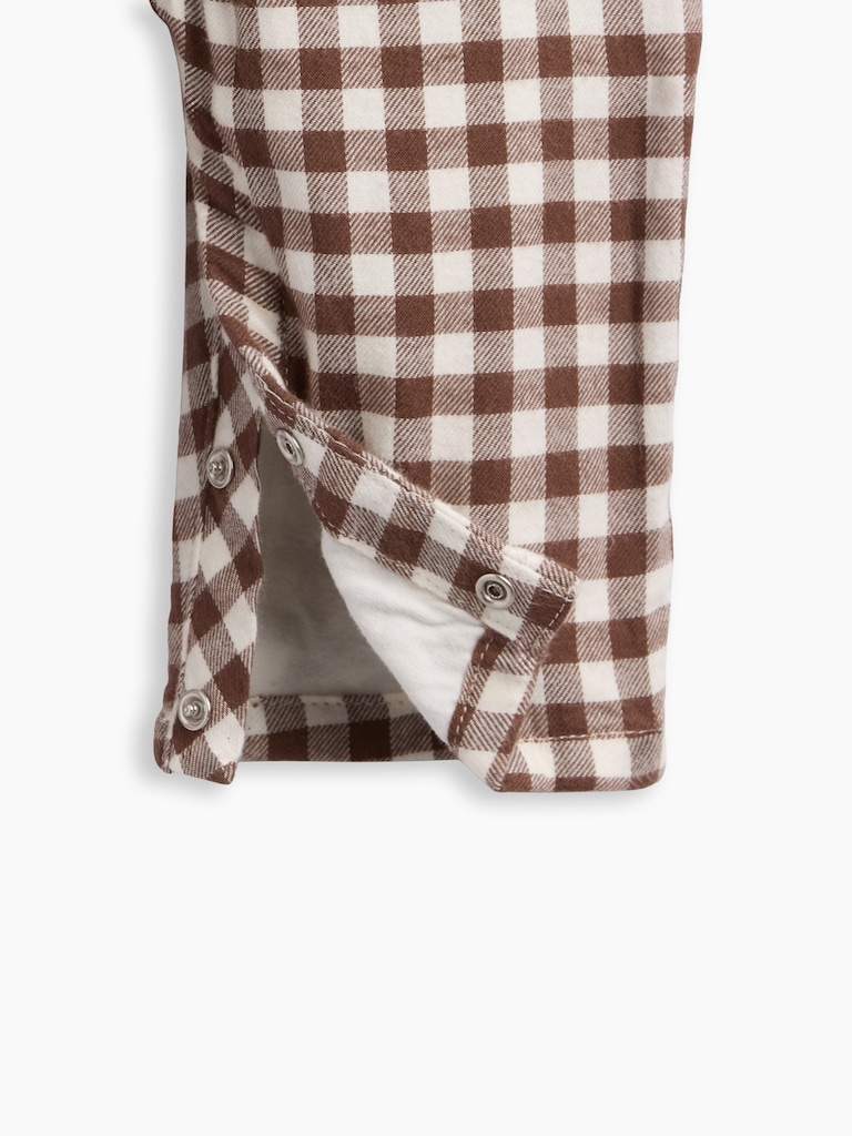 Baby Gingham Flannel One-Piece