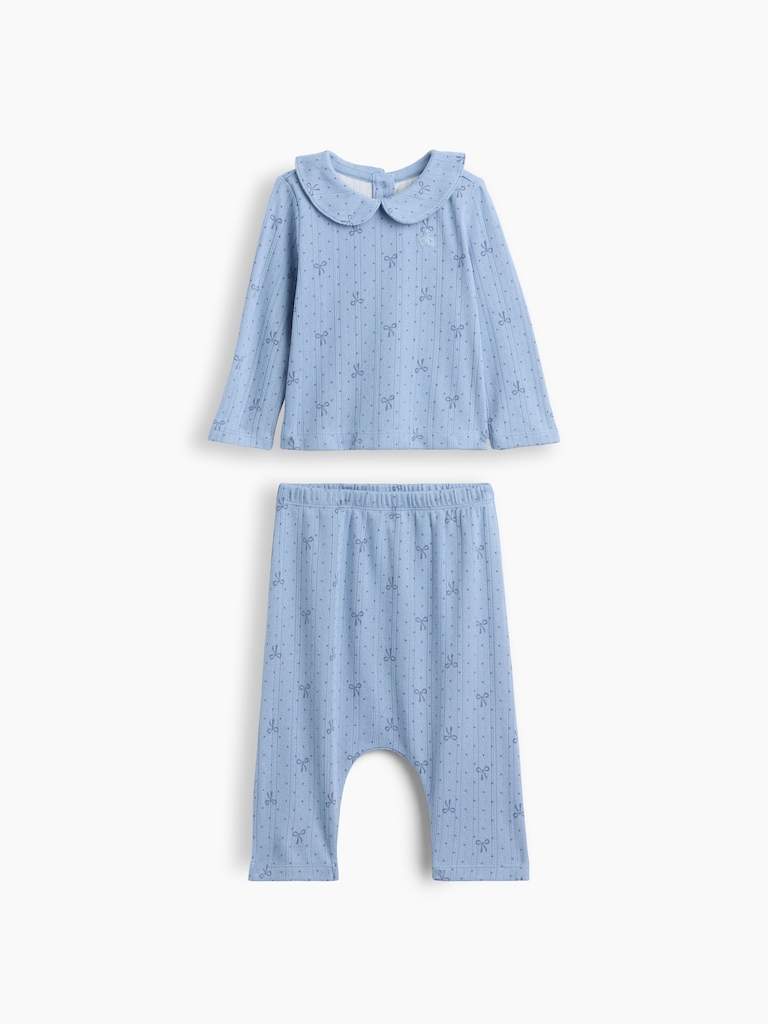 Baby Softspun Pointelle Outfit Set