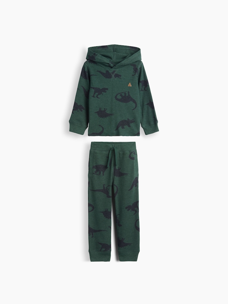 Baby & Toddler Thermal Hoodie Outfit Set