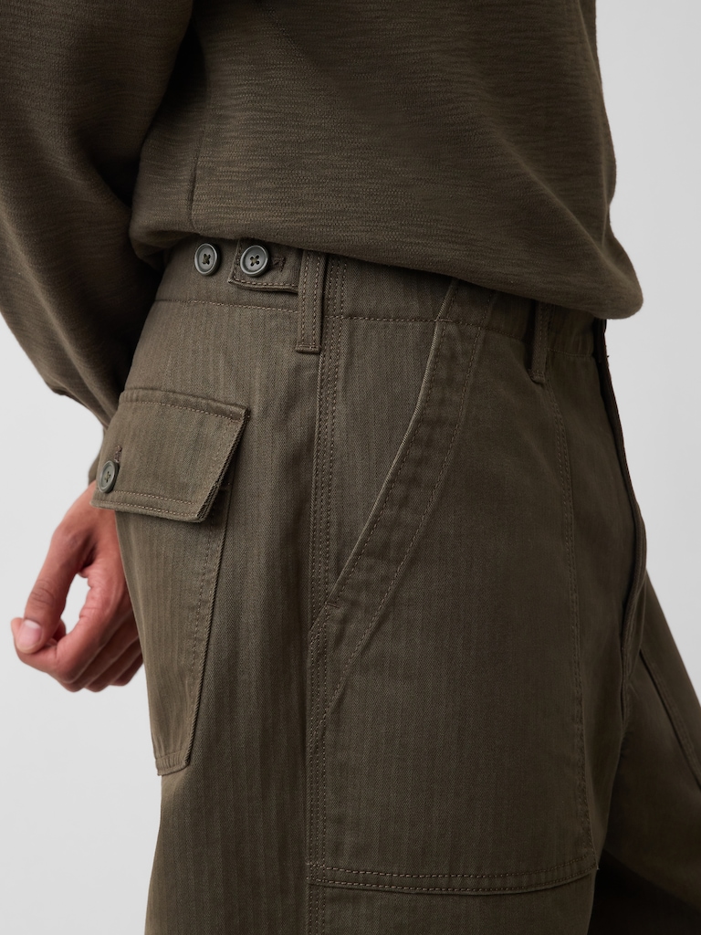 Herringbone '90s Loose Pants