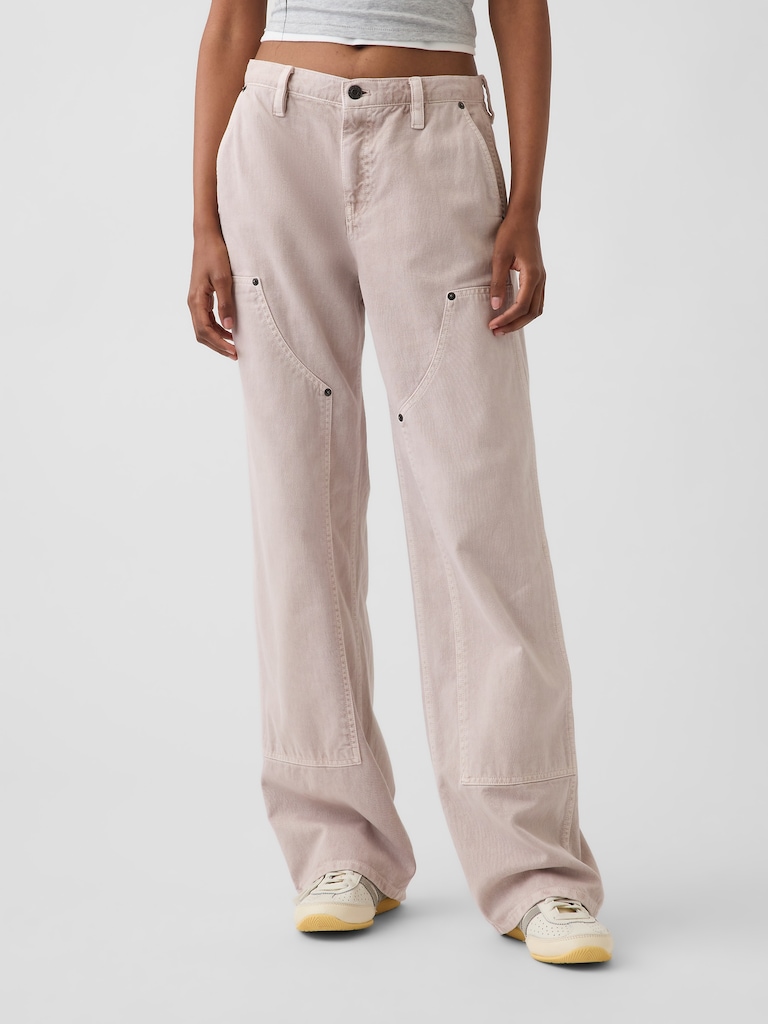 Low Rise '90s Loose Double-Knee Carpenter Pants