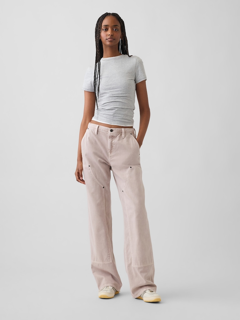 Low Rise '90s Loose Double-Knee Carpenter Pants