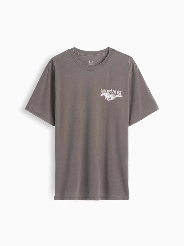 Ford Mustang Heavyweight Crop Graphic T-Shirt
