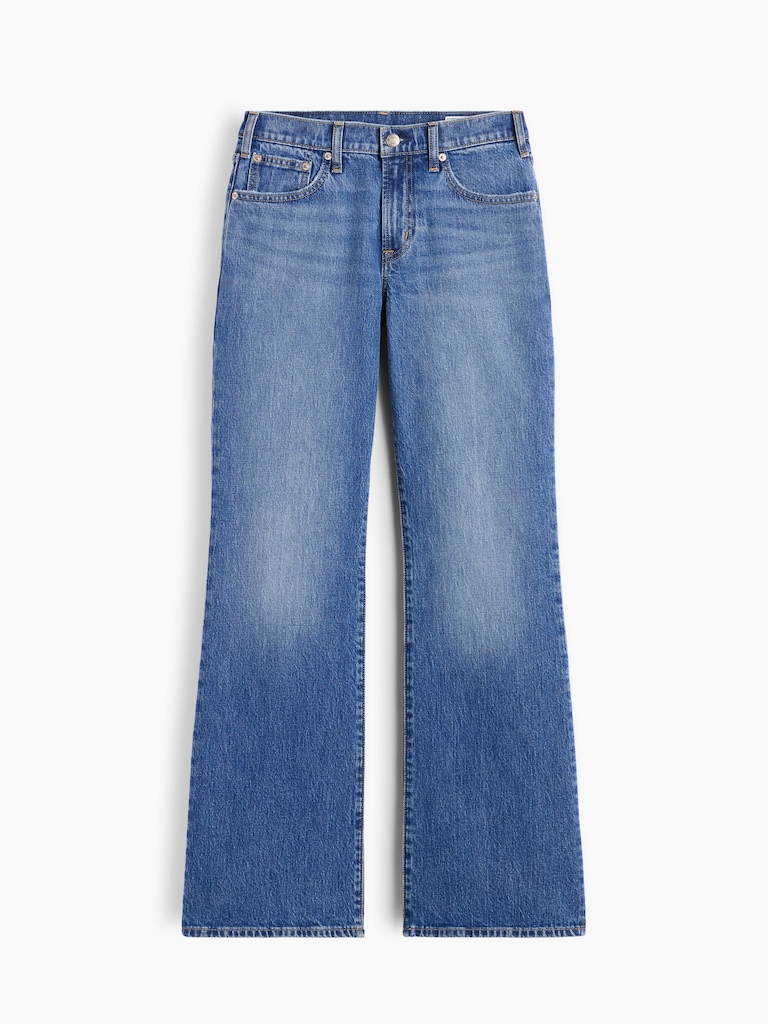 Mid Rise Relaxed Flare Jeans