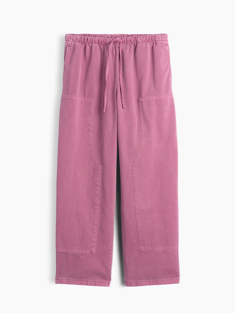 Easy Double-Knee Barrel Pants