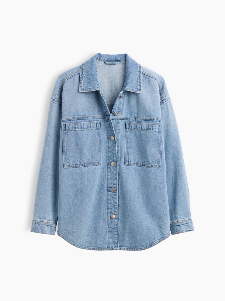 Denim Oversized Shirt Jacket