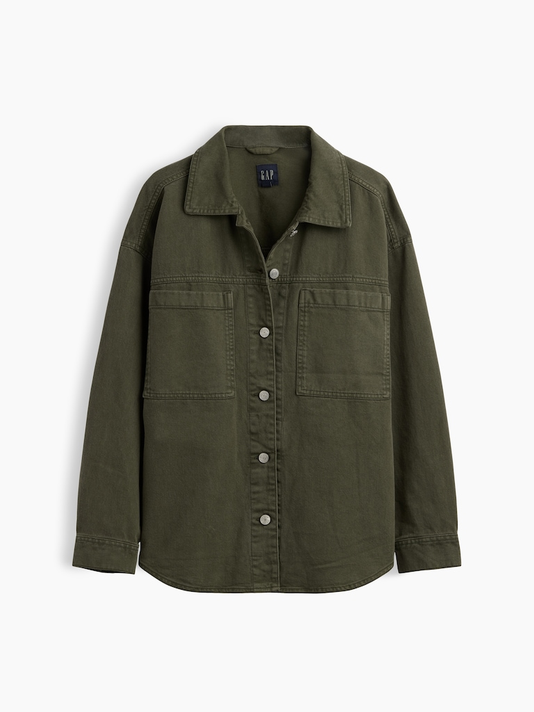 Oversized Shirt Jacket