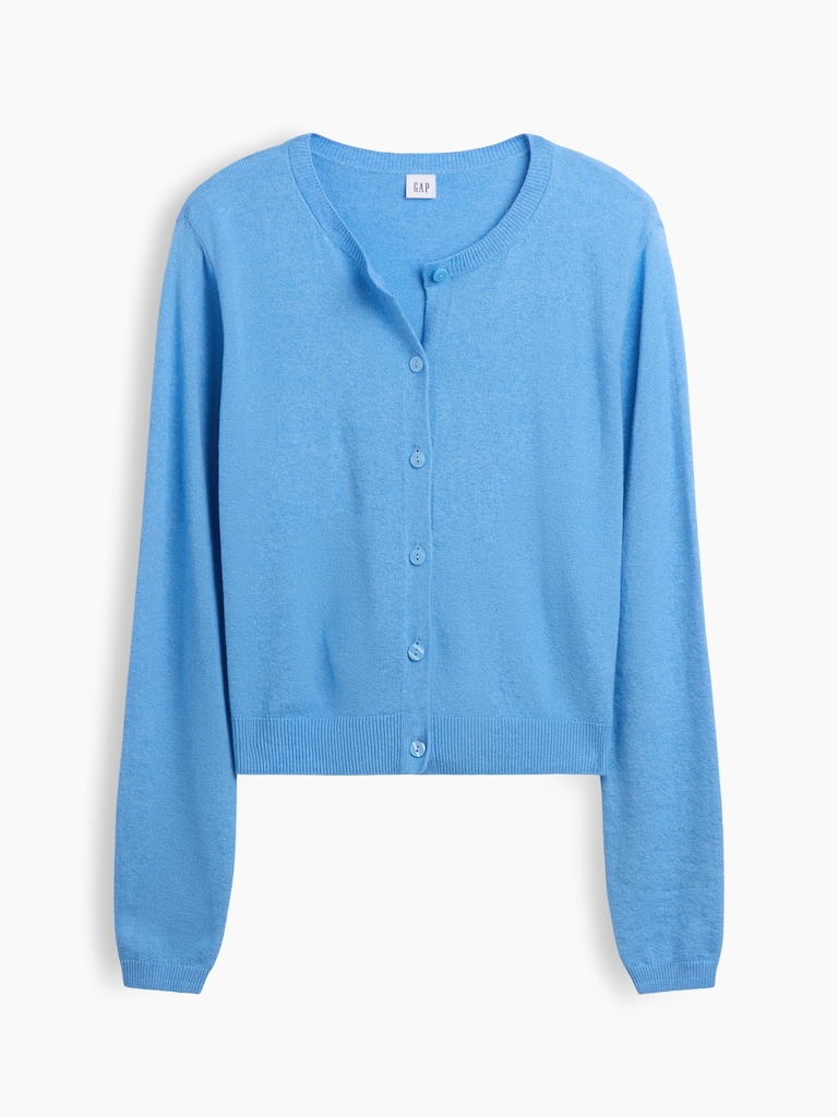 CashSoft Crewneck Cardigan