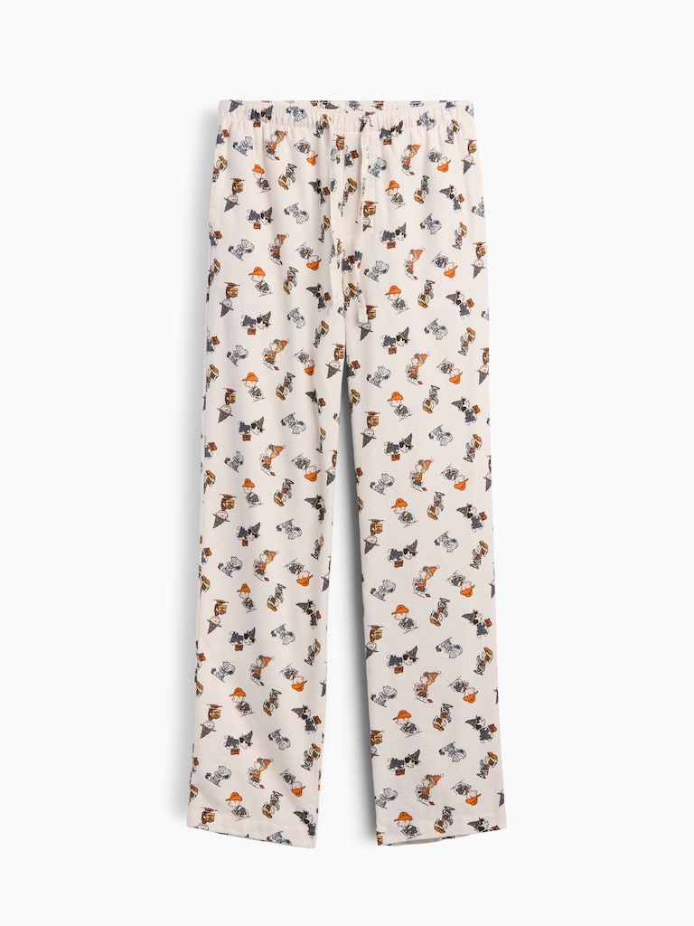 Peanuts Relaxed Print Flannel PJ Pants