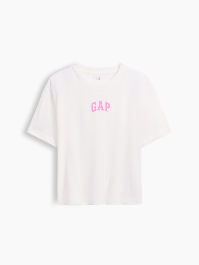 Relaxed Gap Mini Logo T-Shirt