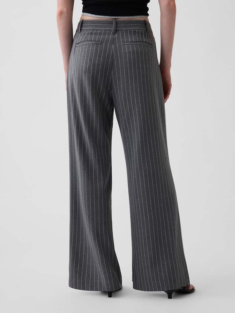 365 High Rise Brushed Twill Pleated Trousers