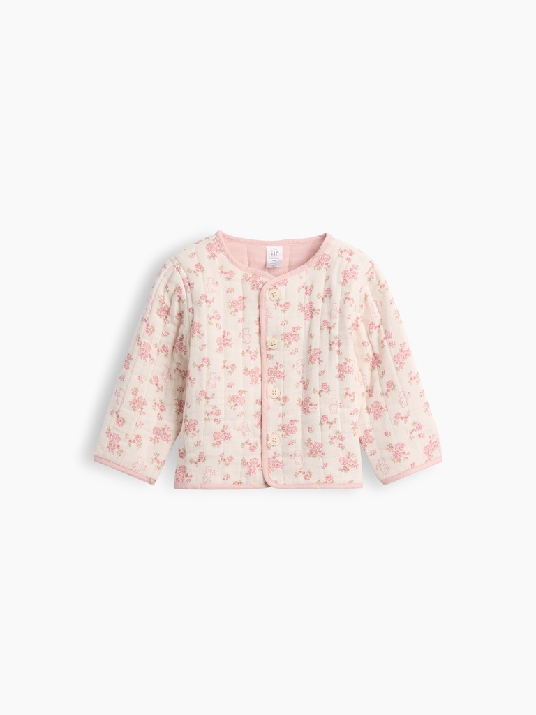 Baby Quilted Gauze Reversible Jacket