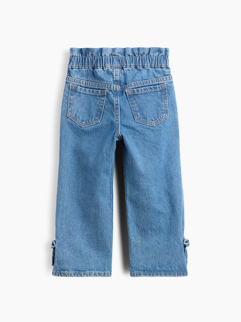 Baby & Toddler Bow Split-Hem Stride Jeans