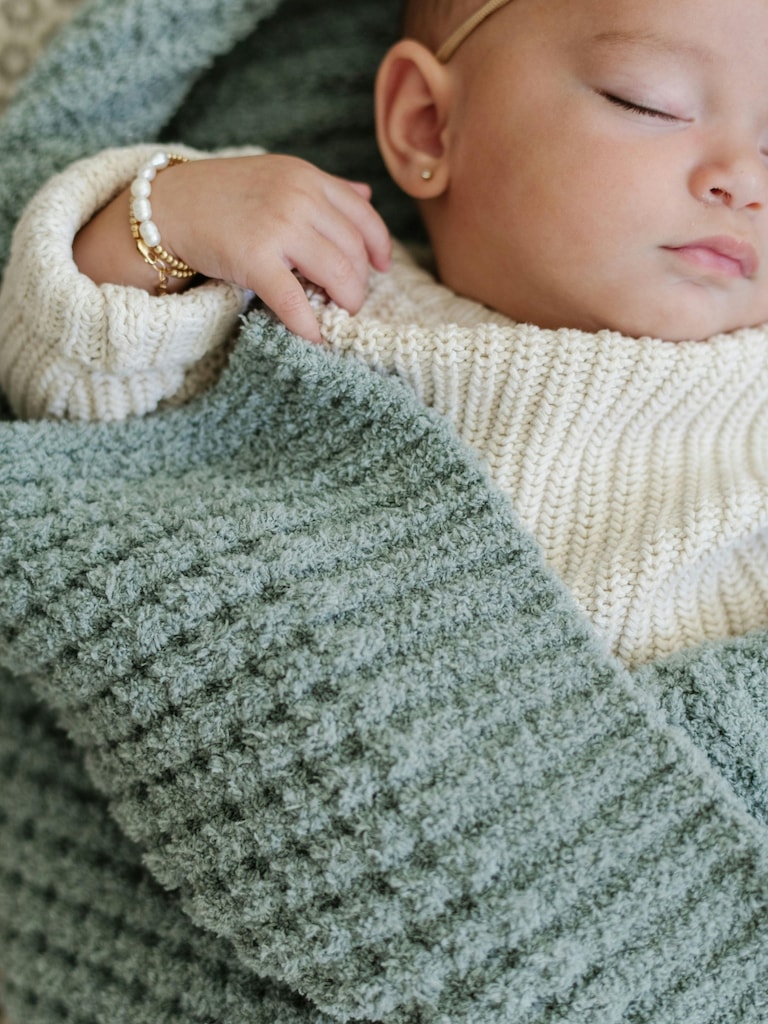Saranoni Waffle Knit Mini Blanket