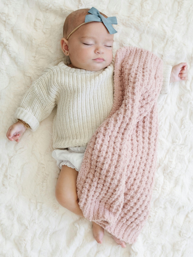 Saranoni Waffle Knit Mini Blanket