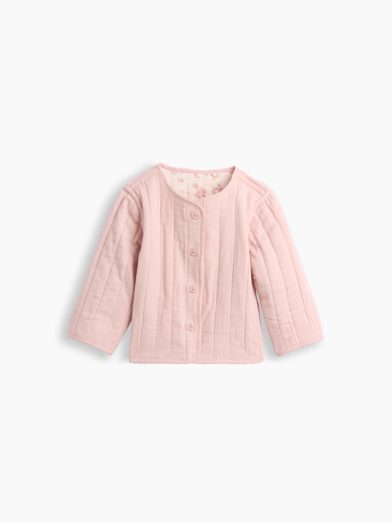 Baby Quilted Gauze Reversible Jacket