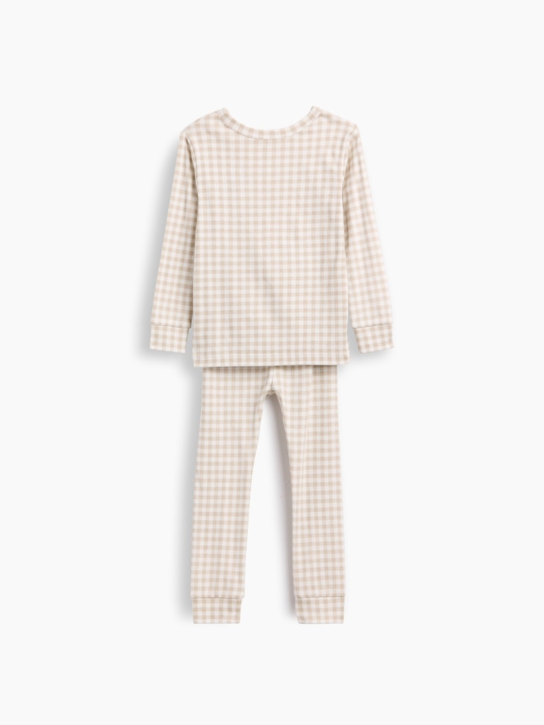 Baby & Toddler Organic Brushed Cotton Gingham PJ Set