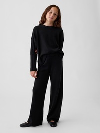 Kids CashSoft Wide-Leg Sweater Pants