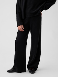 Kids CashSoft Wide-Leg Sweater Pants