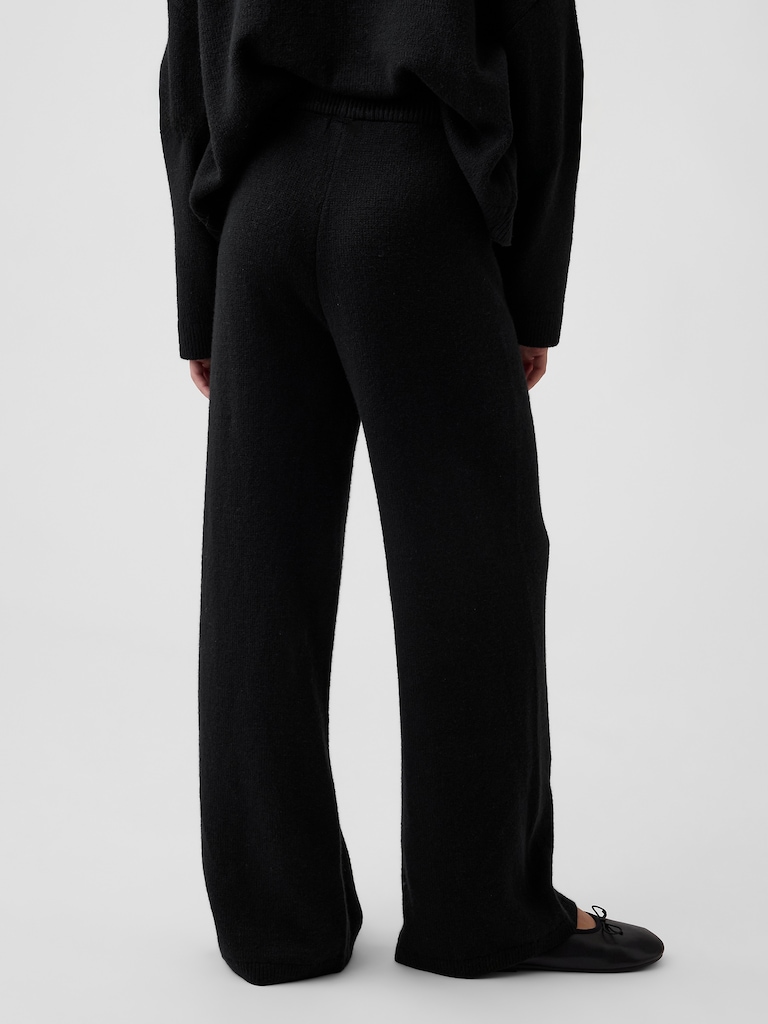 Kids CashSoft Wide-Leg Sweater Pants