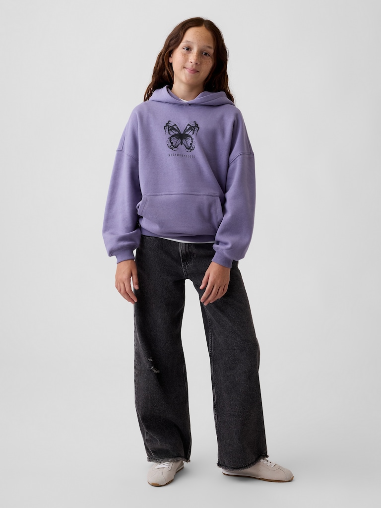 Kids VintageSoft Oversized Logo Hoodie