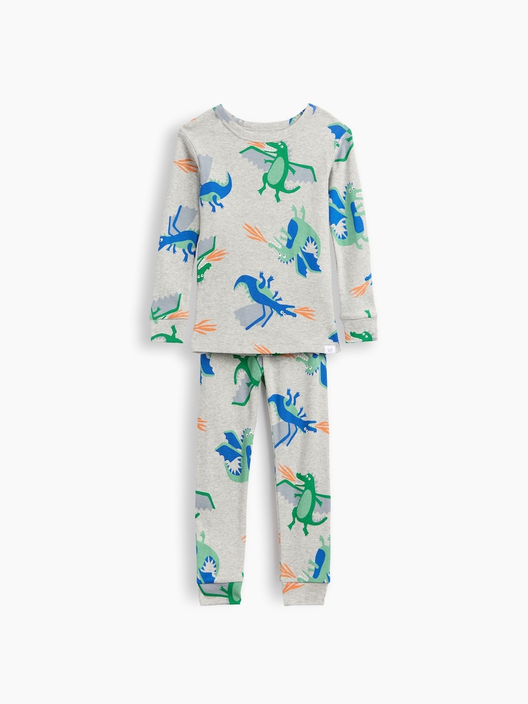 Baby & Toddler Organic Brushed Cotton Dragon PJ Set