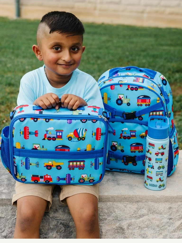 Wildkin Trains Planes and Trucks ECO Lunch Box