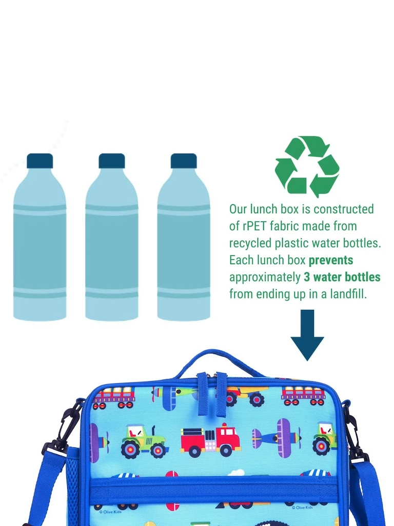 Wildkin Trains Planes and Trucks ECO Lunch Box