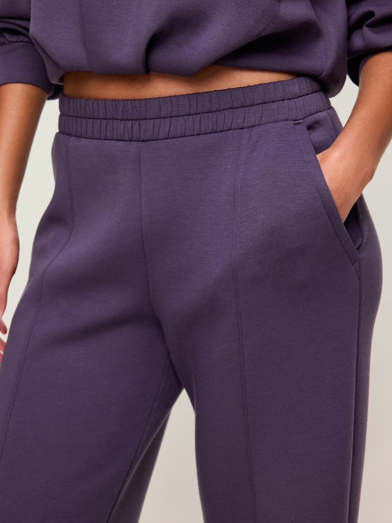 High-Waisted Bounce Fleece Wide-Leg Sweatpants
