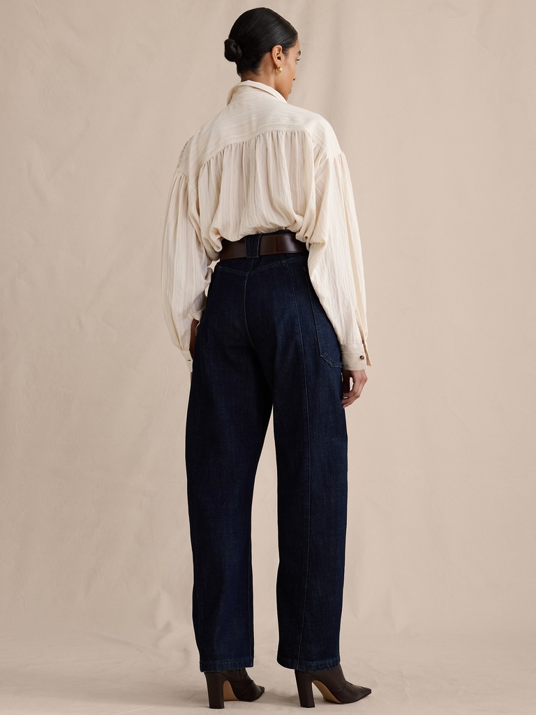 Ultra High-Rise Barrel Jean