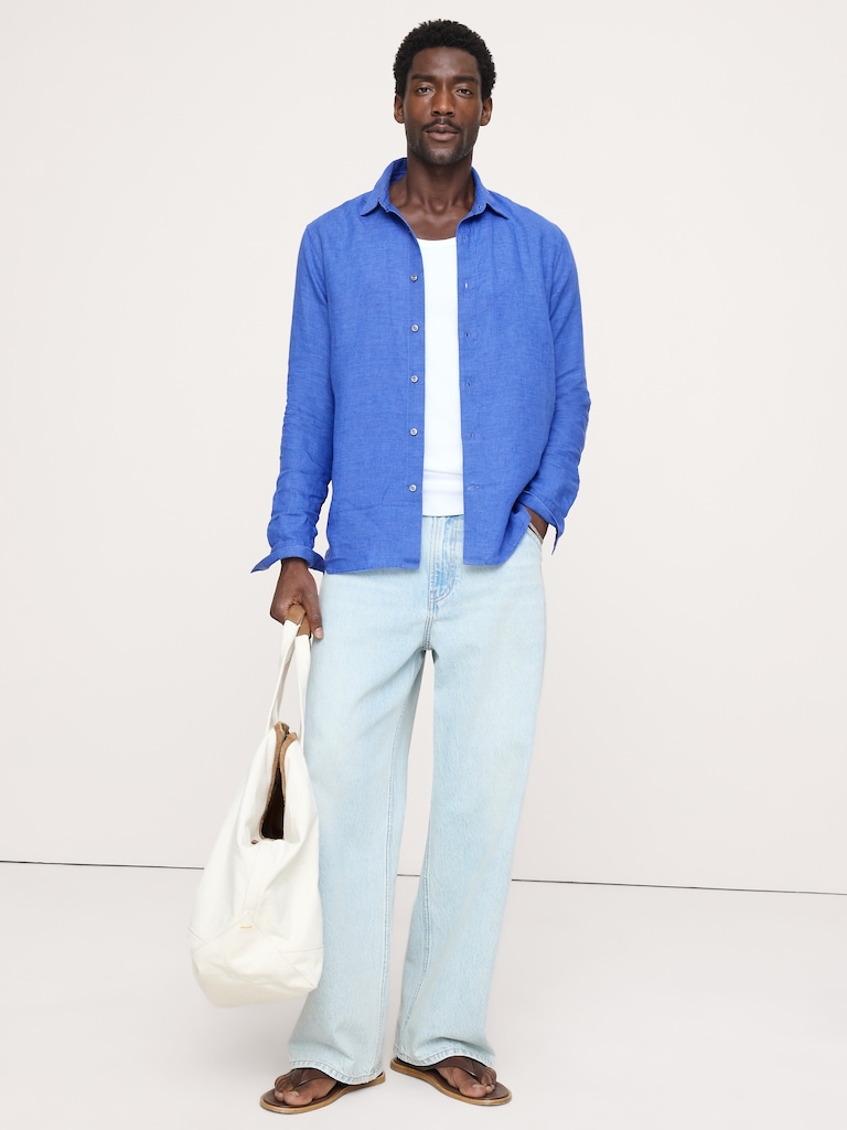 Standard-Fit Linen Shirt