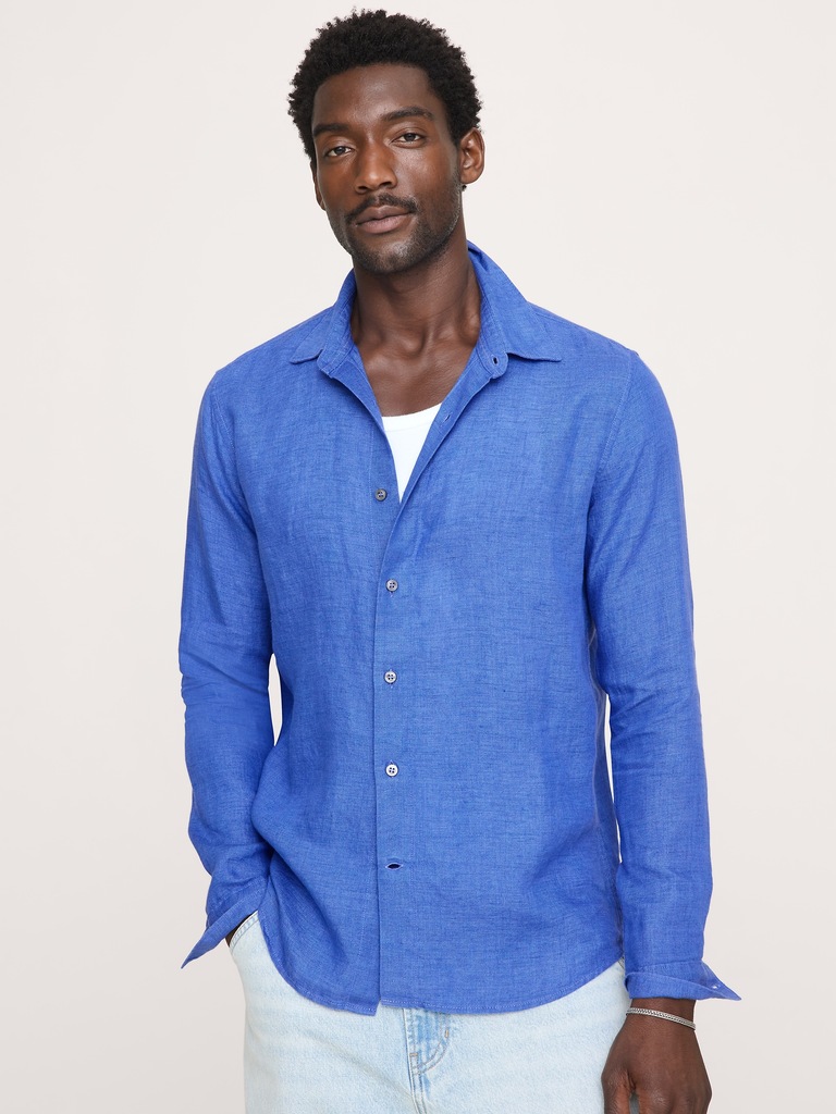 Standard-Fit Linen Shirt