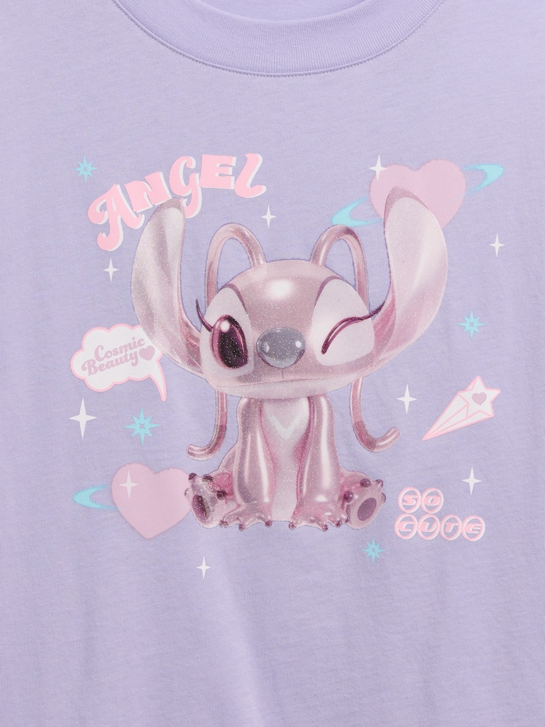 GapKids × Disney Lilo and Stitch Oversized Graphic T-Shirt