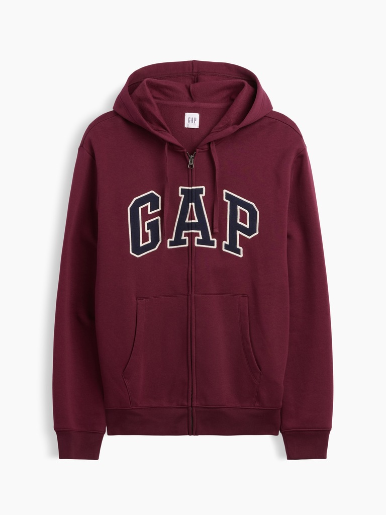Relaxed Gap Logo Zip Hoodie