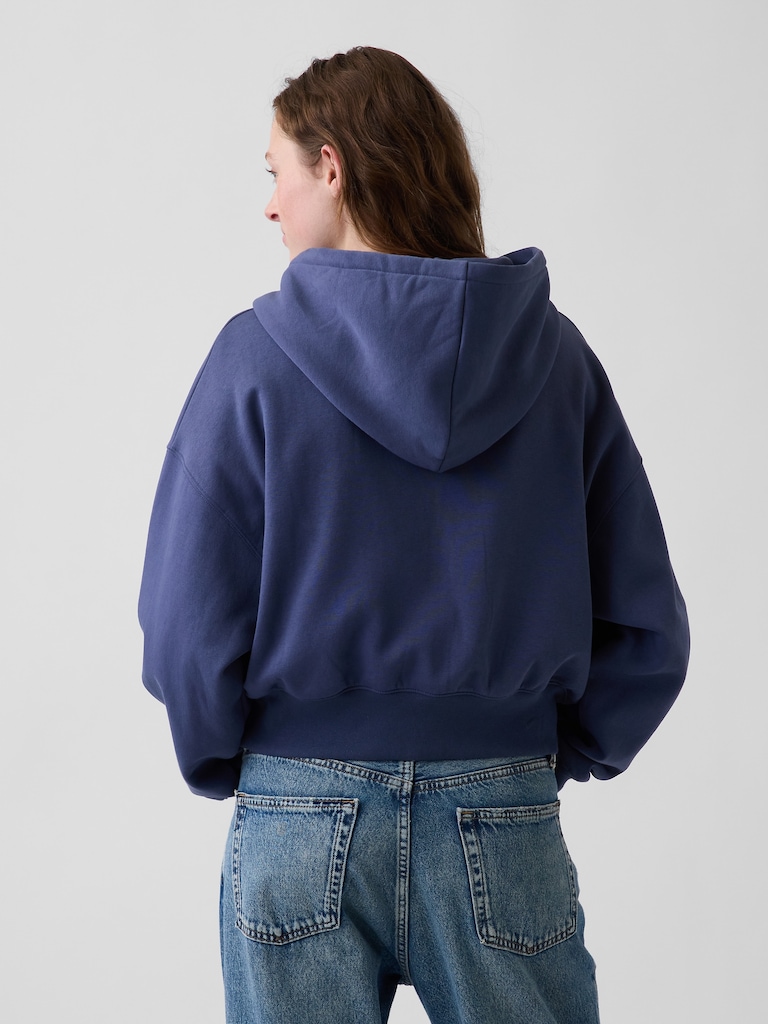 VintageSoft Wedge Zip Hoodie