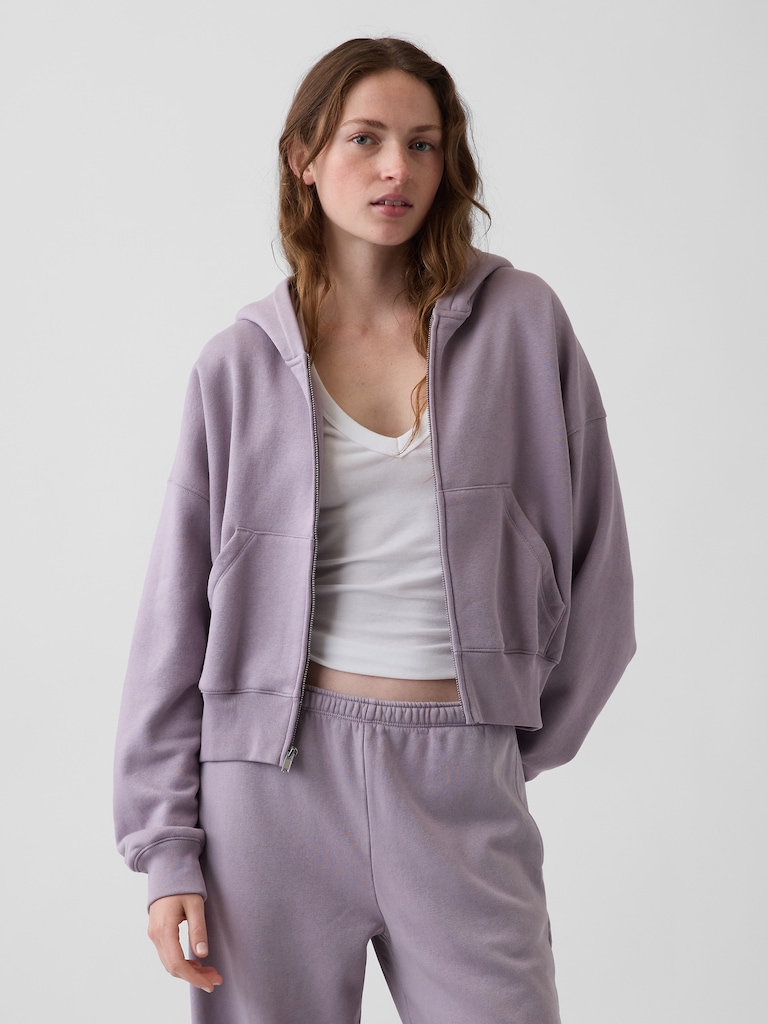 VintageSoft Wedge Zip Hoodie