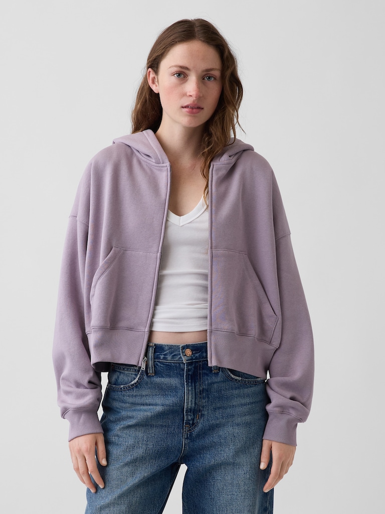 VintageSoft Wedge Zip Hoodie