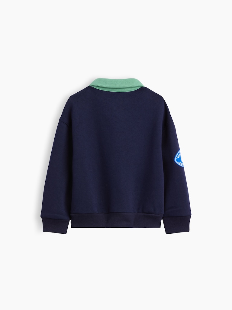 Baby & Toddler VintageSoft Varsity Logo Polo Sweatshirt