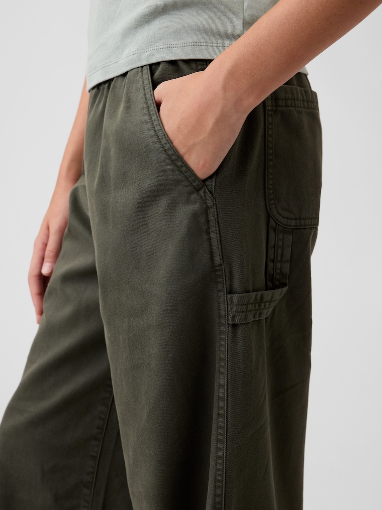 Kids Easy Wide-Leg Utility Pants