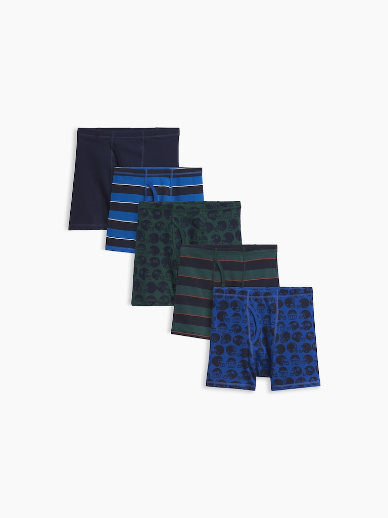 Kids Organic Stretch Cotton Briefs (5-Pack)