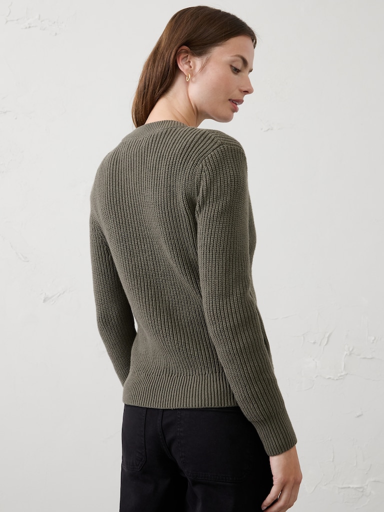 Cotton Bomber Sweater