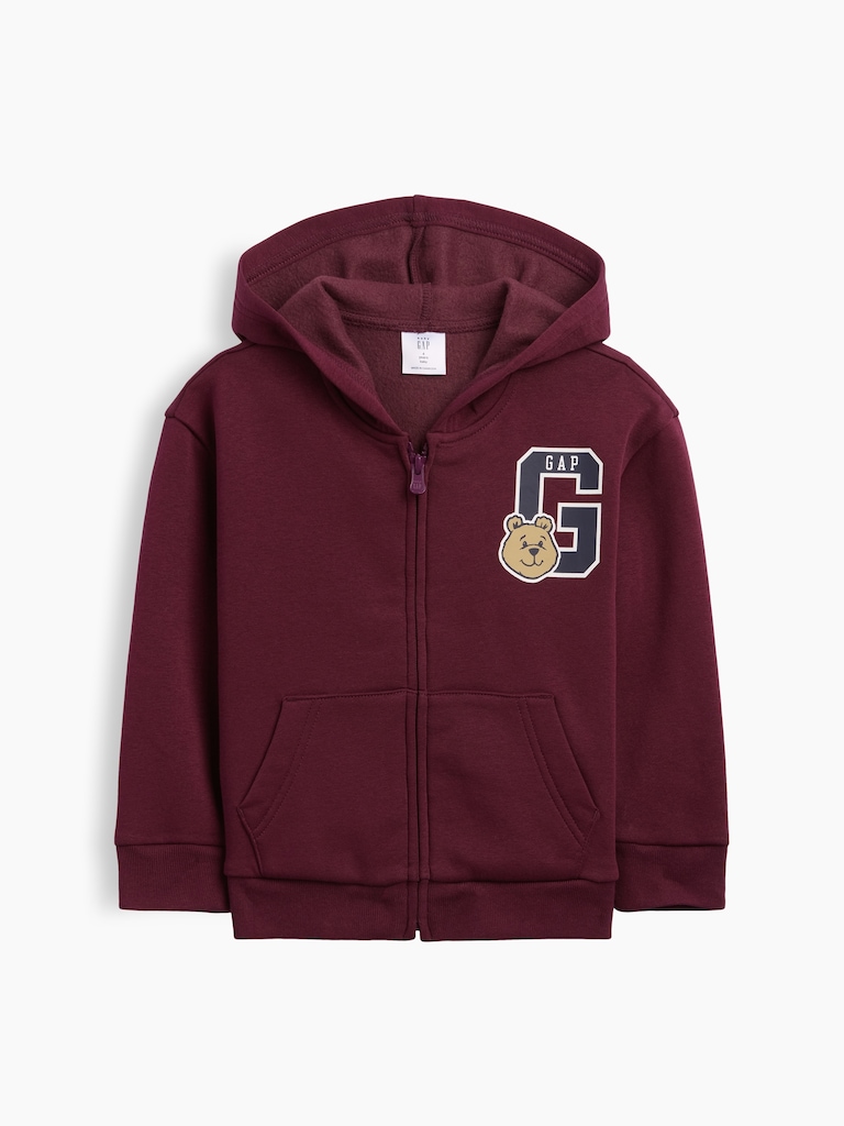 babyGap Relaxed Brannan Bear Logo Zip Hoodie