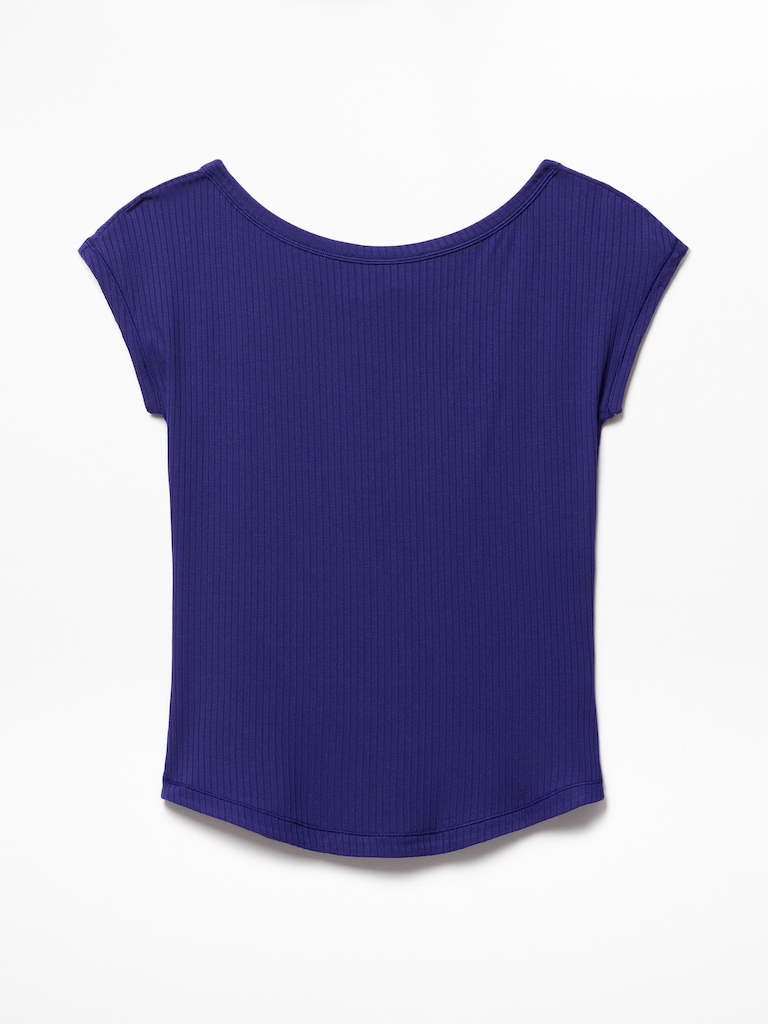 Perfect Rib Boatneck Tee